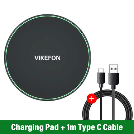 VIKEFON 30W Fast Wireless Charger For iPhone And Android by zapcart