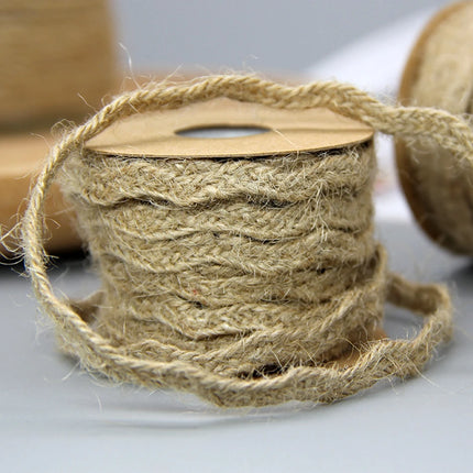 SQLzcCN Natural Jute Ribbon 5M for DIY Crafts and Gift Wrap by zapcart