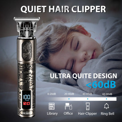 Sejoy Men Hair Clipper Kit Cordless Rechargeable Trimmer
