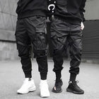 Misnikicn Mens Streetwear Harem Joggers Oversized Pockets by zapcart