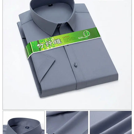 Bamboo Fiber Stretch Men Shirt CN Zhejiang Anti Wrinkle by zapcart