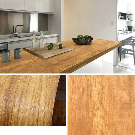 Guizhou Wood Grain Vinyl Wallpaper Waterproof Renovation by zapcart