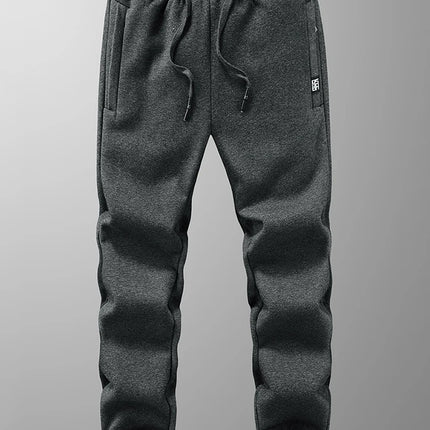 Anbican Winter Mens Thick Fleece Joggers Plus Size Pockets by zapcart