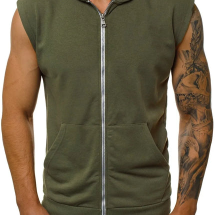 Mens Slim Summer Hooded Sleeveless Vest CN Guangdong by zapcart