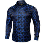 HenanChoice Mens Jacquard Paisley Shirt Long Sleeve Luxury by zapcart
