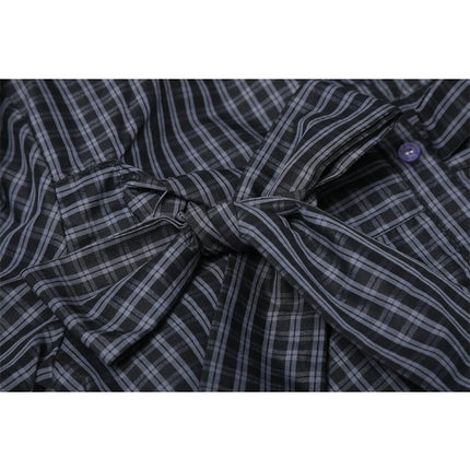 Y2K Plaid Shirt For Women Harajuku Aesthetic Long Sleeve by zapcart