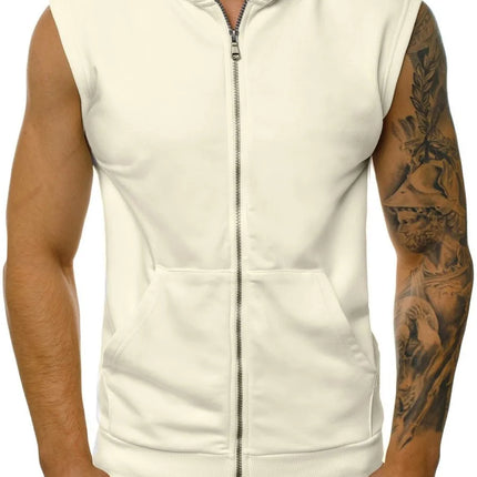 Mens Slim Summer Hooded Sleeveless Vest CN Guangdong by zapcart
