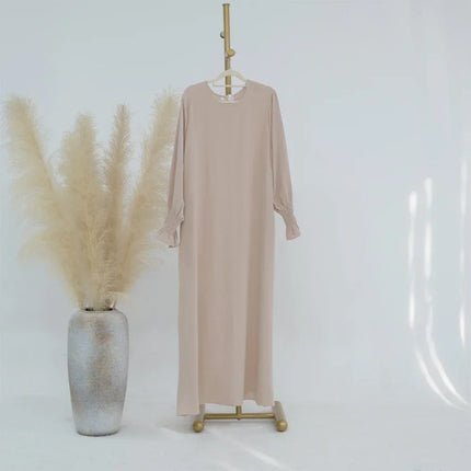Abaya Dress For Muslim Women Elegant Long Sleeve Ramadan by zapcart