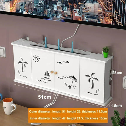 Dreamburgh Wall Mounted Router Shelf Living Room Storage by zapcart
