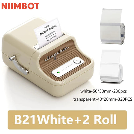 Niimbot B21 Mini Portable Thermal Label Printer For Home by zapcart