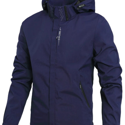 Men Waterproof Rain Jacket Hooded Outdoor Windproof Fujian by zapcart
