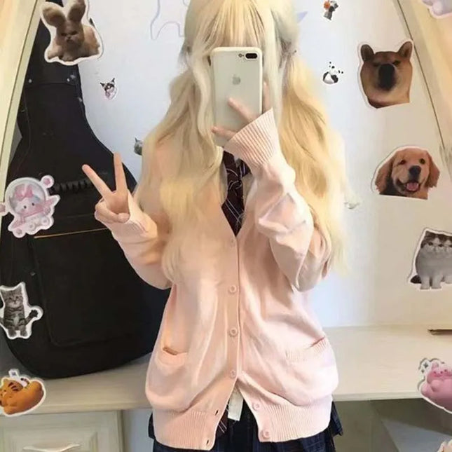 Mikasa Pink Cardigan Cosplay Sweater for Anime Fans by zapcart