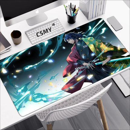 Demon Slayer Gaming Mouse Pad CSMY Non Slip Desk Mat by zapcart