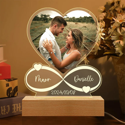 Personalized Photo Frame For Couples Gift Acrylic Plaque by zapcart