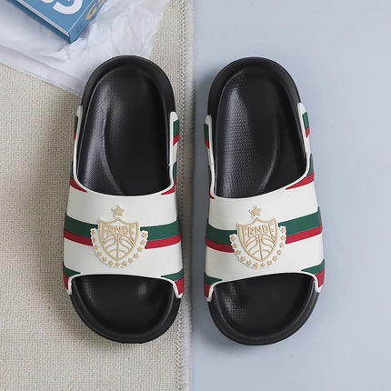 YRZL Mens Non Slip EVA Slides Thick Sole Sandals Summer