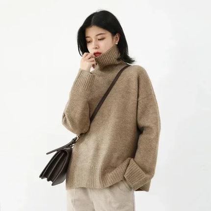 CHIC VEN Korean Womens Sweater Cozy Loose Knit Warm by zapcart