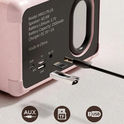 Acehe Mini Retro Bluetooth Speaker 5.0 Travel HM11 Stereo by zapcart