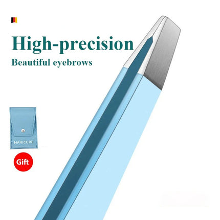 4Pcs Eyebrow Tweezers Set Stainless Steel Slanted For Women by zapcart