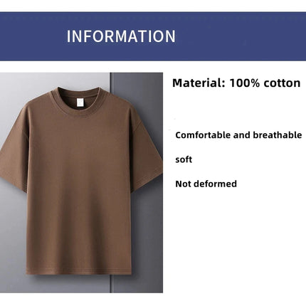 CN Zhejiang Men 100 Cotton T Shirt Breathable High End by zapcart