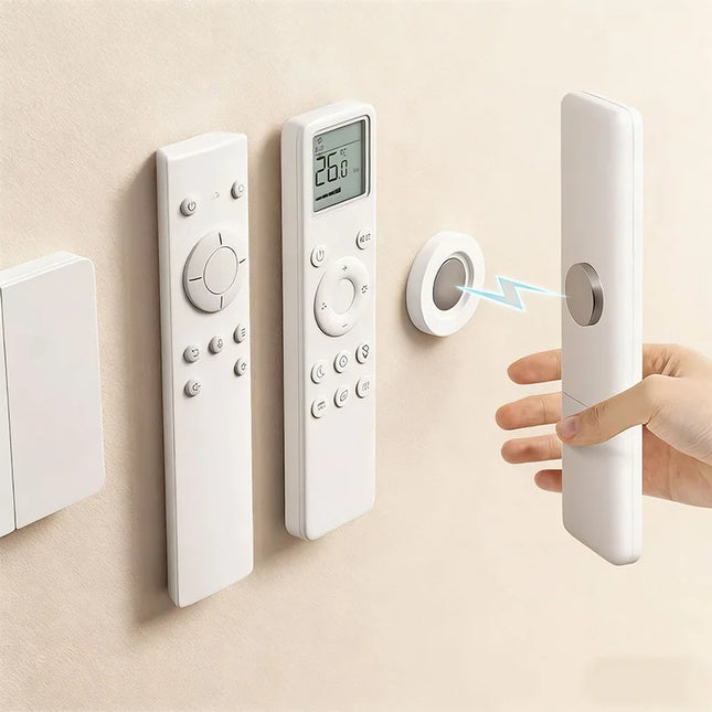2/5/10pcs Magnetic Remote Control Holder Wall Mount Adhesive Remote Control Holder Strong Hold Tv Remote Holder for Home Office by zapcart