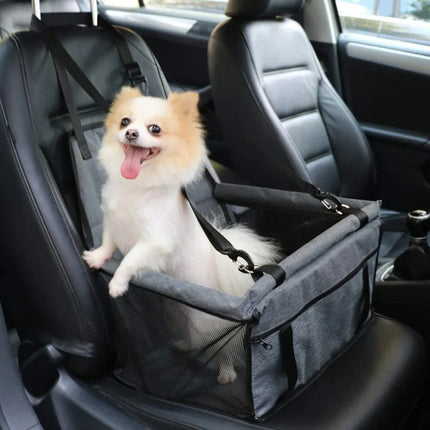 Dog Car Seat Cover Foldable Hammock Pet Harness Cat Bag Basket Stable and Foldable Travel Pet Dog and Cat Safety Car Seat by zapcart