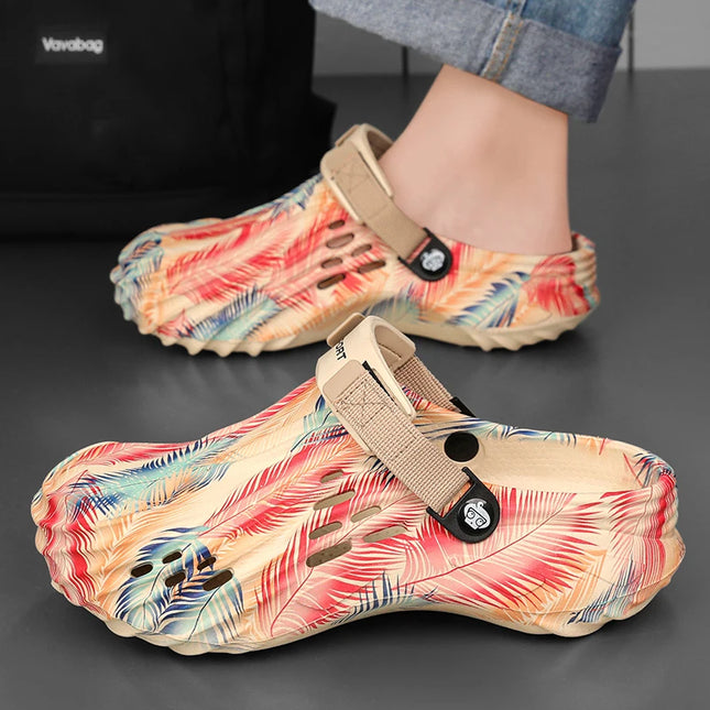 Private Men Camouflage Clogs Slippers Outdoor Comfort by zapcart
