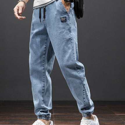 Anbican Men Plus Size Cargo Jeans Baggy Denim Jogger by zapcart