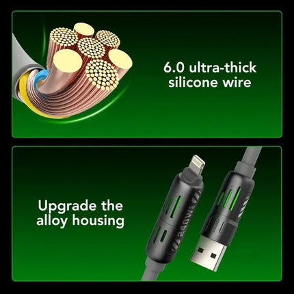 MFISH 4-in-1 USB Cable 240W Fast Charge for iPhone and iPad by zapcart