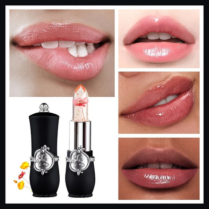 Flower Jelly Lipstick Set Temperature Change Lip Balm Daily by zapcart