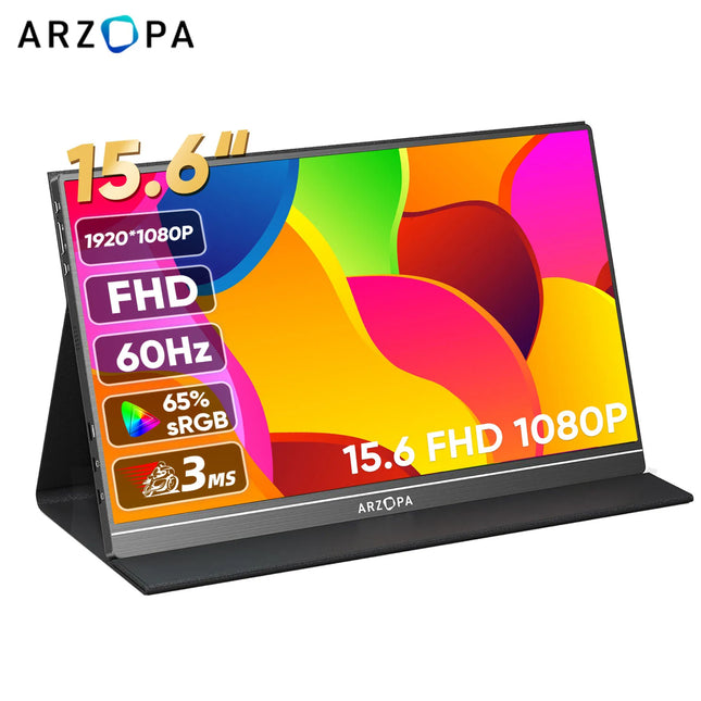 Arzopa 15.6 Inch 1080P Portable Monitor for Laptop Mac by zapcart