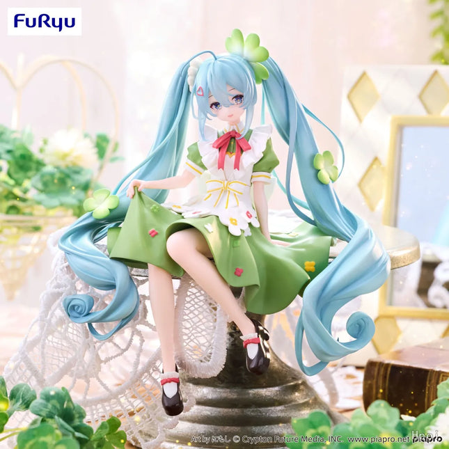 15cm Anime Figure Hatsune Miku Noodle Stopper Lucky Grass Fairy Action Figure PVC Collection Model Ornament Toys Gifts by zapcart
