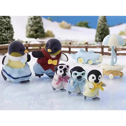 Sylvanian Families Penguin Family Pushcart Toy for Kids by zapcart