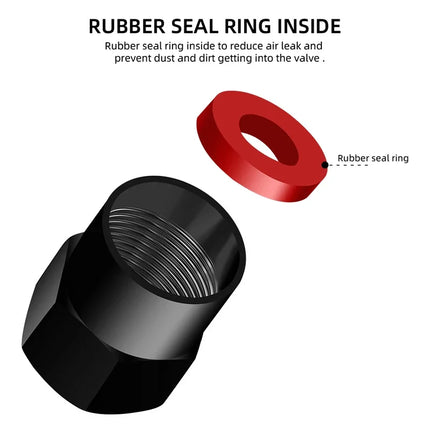 Audi Valve Caps With Suede Leather Key Chain For Audi
