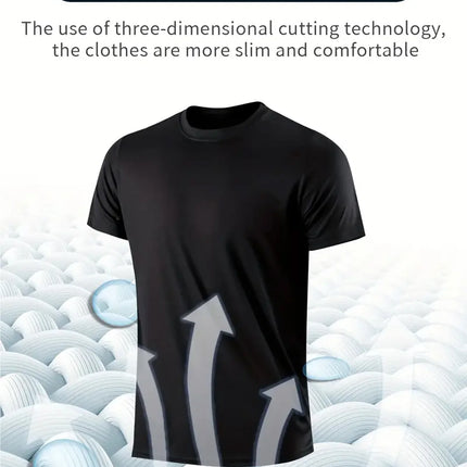 AnhuiChoice Mens Quick Dry T Shirt 4 Pack Ultra Light Black by zapcart