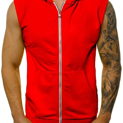 Mens Slim Summer Hooded Sleeveless Vest CN Guangdong by zapcart