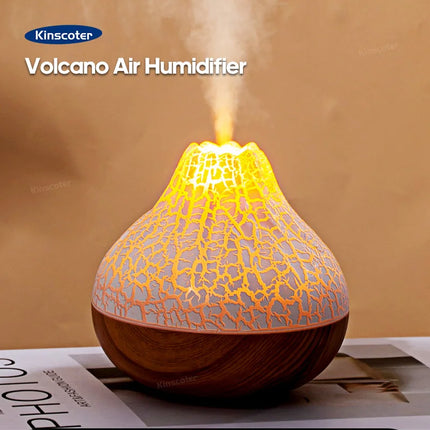 Kinscoter 300ml Volcano Humidifier Color Night Light Desk