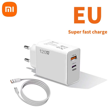 Xiaomi 120W Turbo Fast Charger For Xiaomi Devices EU UK US by zapcart