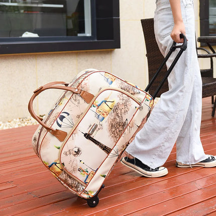 Felemi Large Capacity Women Travel Suitcase Wheeled Luggage by zapcart