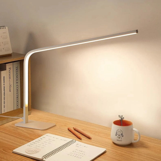 USB powered LED reading desk lamp with eye protection design, adjustable brightness and color change, suitable for home office a by zapcart