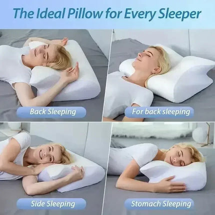 Kemoko Memory Foam Neck Pillow for Travel Sleep Relief by zapcart