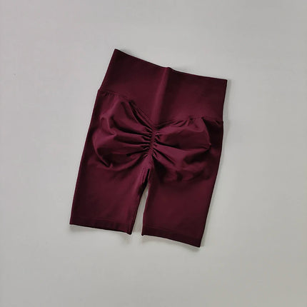 Women Yoga Shorts High Waist Tummy Control Quick Dry by zapcart