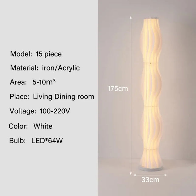 Claeted Nordic Grass Skirts LED Floor Lamp Ambient Bedroom by zapcart