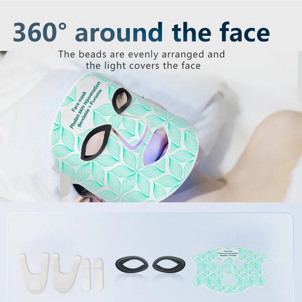 Ubilli LED Face Mask Red Light Therapy Anti Aging At Home by zapcart