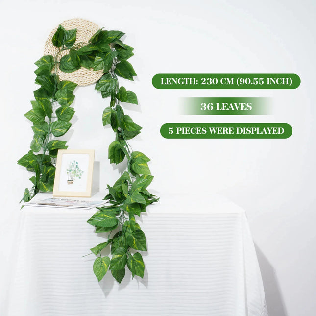 Uflower Ivy Leaf Hanging Vine Garland Lush Wedding Decor by zapcart