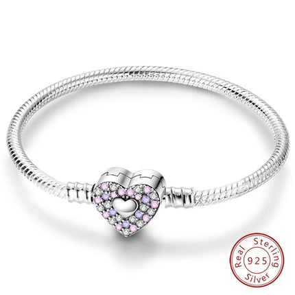IQMAC Original Sterling Silver 925 Charm Bracelet For Women by zapcart