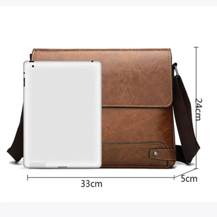 CN Men PU Leather Briefcase Laptop Bag For Business by zapcart