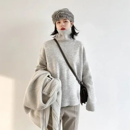 CHIC VEN Korean Womens Sweater Cozy Loose Knit Warm by zapcart