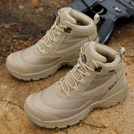 Mens Combat Boots Tactical Outdoor Work Safety Shoes ZHI by zapcart