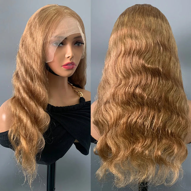 Hairugo Honey Blonde 4x4 Lace Closure Wig Body Wave Everyday by zapcart