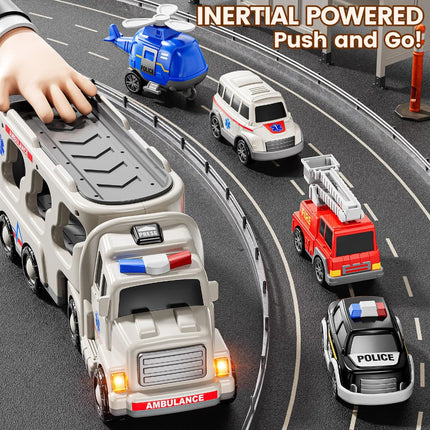 WizKidz 5 In 1 Ambulance Vehicle Light And Sound Kids 3 To 7 by zapcart